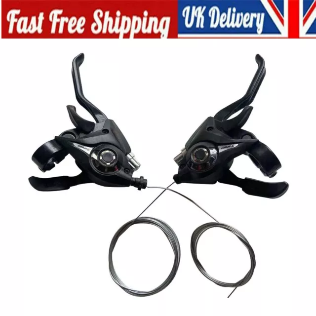 For Shimano ST-EF51 GEAR Shifter Set 3x7 3X8 V-Brake Lever Speed Set Bike MTB