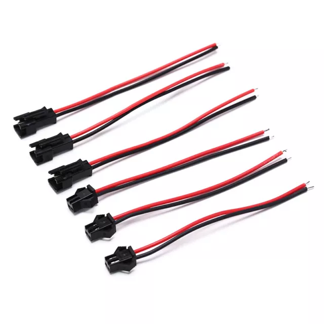 10pairs/Set 2Pin 10cm Connector Plug Wire Cable 10 Female+10 Mal.NN 2