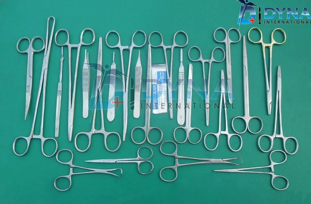Kit de suture vétérinaire 45 pcs instrument chirurgical