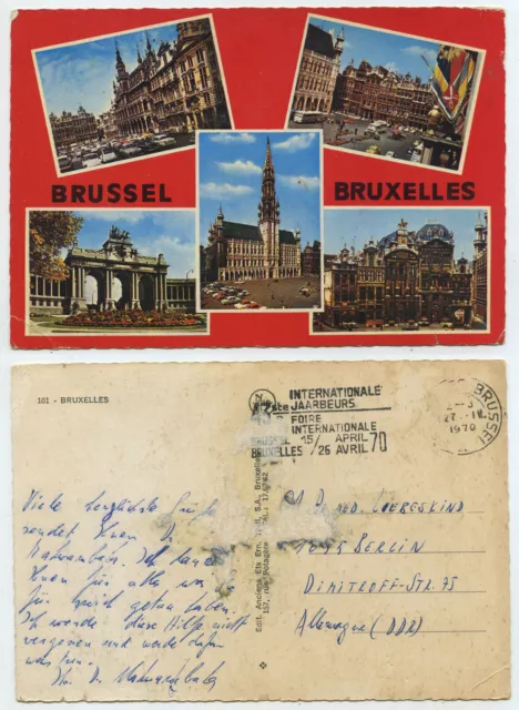 58526 - Brussels - Brussels - postcard, run 27.4.1970