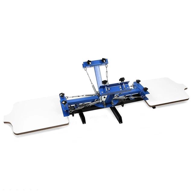 4 FARBE 2 Station Seide Siebdruck Maschine DIY T-Shirt Stoff Drucken ...