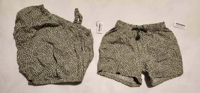 NWT Old Navy Print Top Shorts Set 5T Toddler Girl