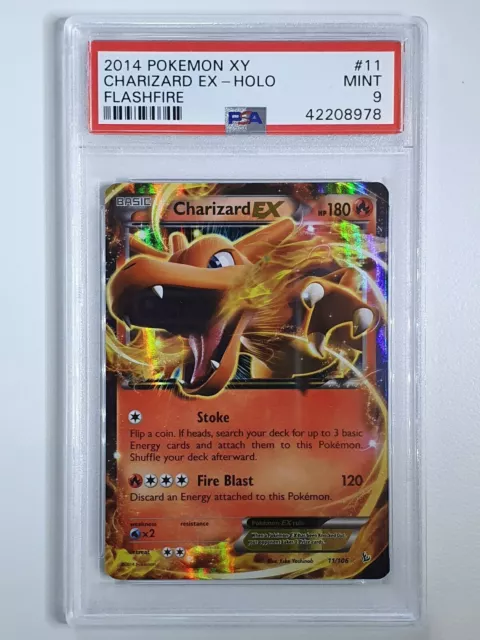 2014 Pokemon Charizard EX 11/106 Holo Flashfire XY - PSA 9