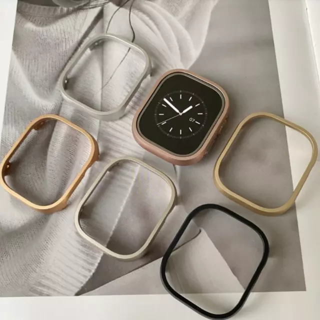 Case für Apple Watch Series 1-8 & SE Schutzhülle Cover Edelstahlrahmen Bumper