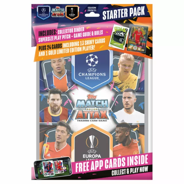 2020-21 Topps Match Attax Champions League Album Starter Pack 24 Card +Firminho