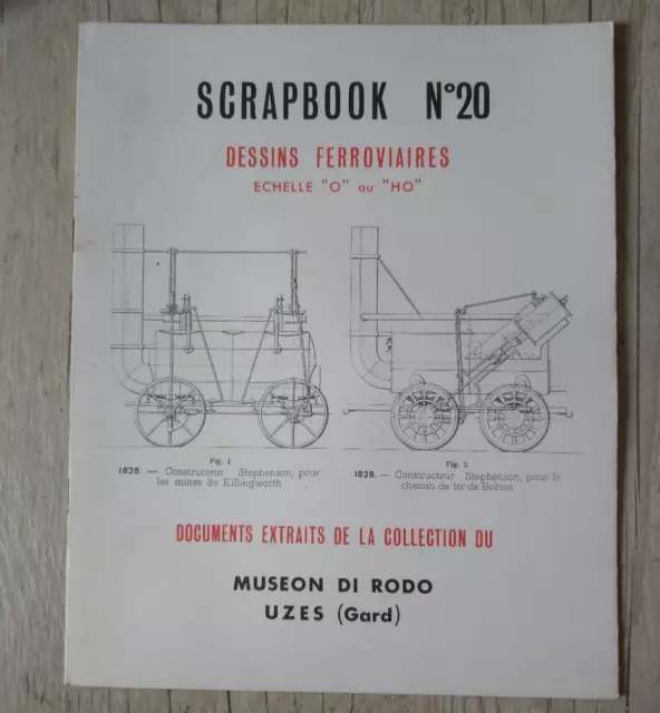 SCRAPBOOK DESSINS FER O ou HO N°20  collection musée Uzes