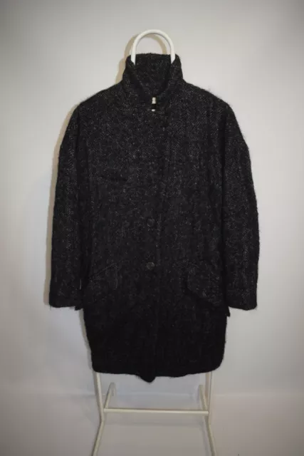 Isabel Marant Etoile Women's Chester Coat Dark Gray Wool Blend Size 36