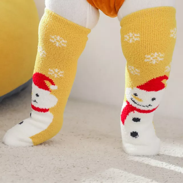 1 Pair Sleep Socks Non-shrink Breathable Christmas Style Sleep Socks Lightweight