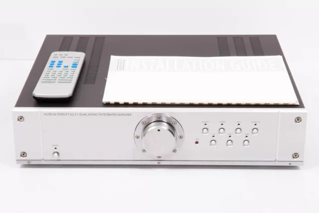 Musical Fidelity A3.2 Dual Mono Integrated amplifier, user manual and remote