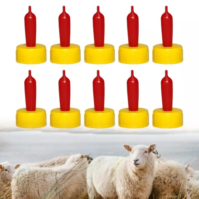Lot de 10 tétines de lait de chèvre pour agneaux allaités