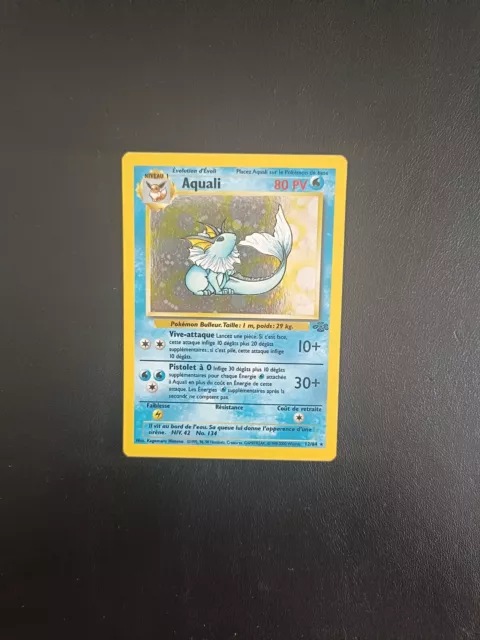 HOLO Aquali 12/64 Jungle Edition 2 Wizards Pokémon Card FR Exc