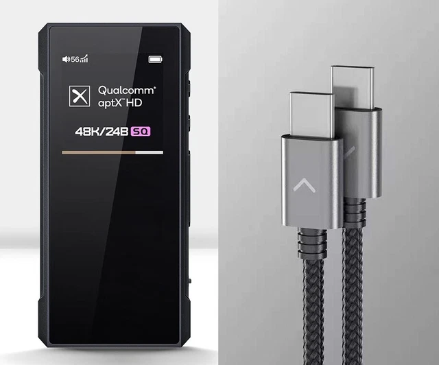 FIIO BTR7 HEADPHONE Amp Bluetooth Receiver Portable DAC + Dual USB Type