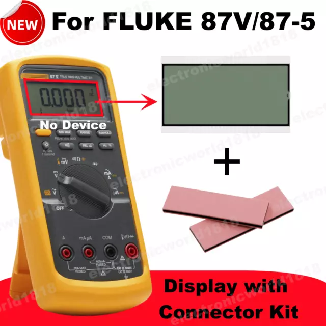 For Fluke 87V/87-5 True RMS Industrial Multimeter LCD Display Screen Replacement