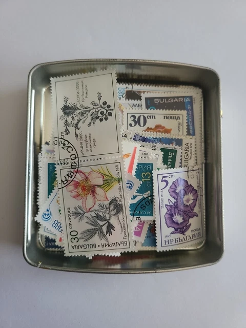Lot Environ 100 Plus Timbres Bulgarie Oblitérés