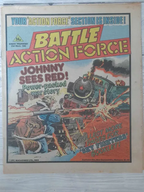 Battle Action Force Comic, 23rd March 1985 - Johnny Red etc. - FREE P+P