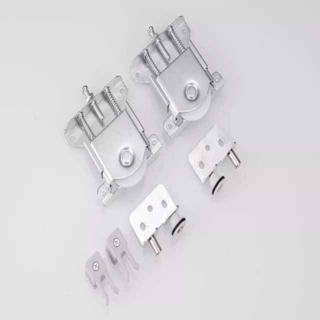 1 Set Silver Hard Wardrobe Doors Wheels  Hardware Fits