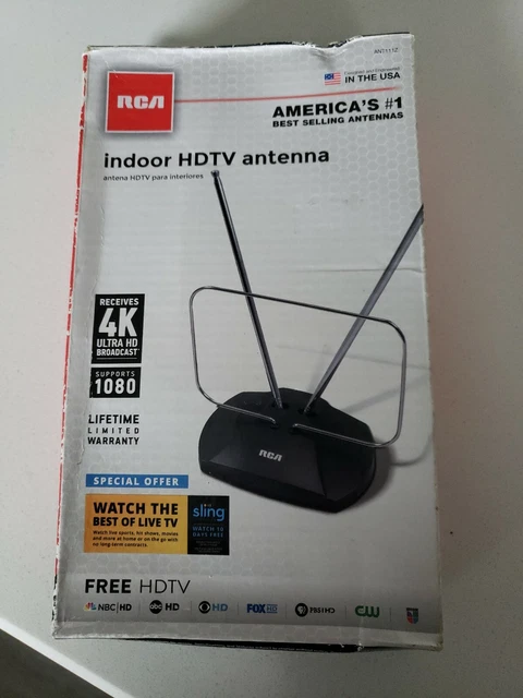 Rca Indoor HDTV Antenna ANT111Z 4K HD Broadcast