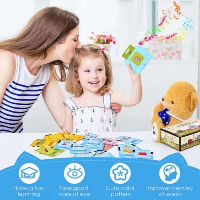 Word Machine Make Toys MACHINE LEARNING ENGLISH Toy Talking Flash Cards Words Learning Cards ...