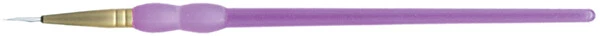 Paquete de 6 cepillos de revestimiento Crafter's Choice blanco taklon talla 10/0 -R9599-10/0