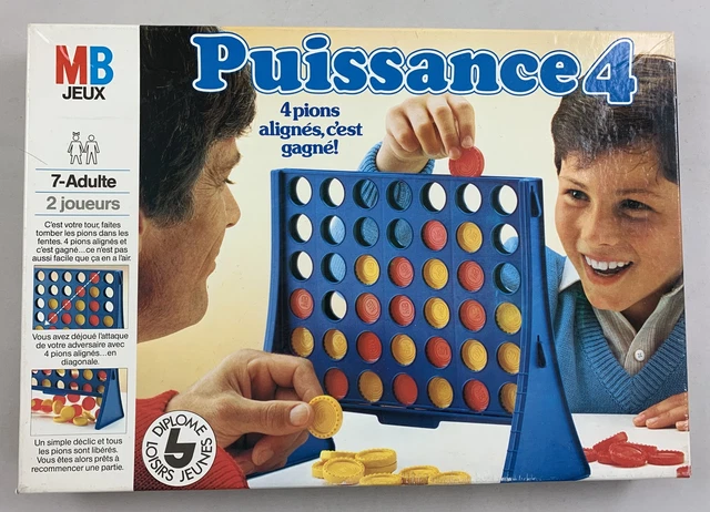 Vier Op 'n Rij Spel MB 1984 Puissance 4 Gewinnt Gesellschaftsspiel Conecta Forza