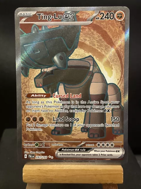 Pokemon Card Ting-Lu EX 243/193 Paldea Evolved Full Art Ultra Rare Near Mint