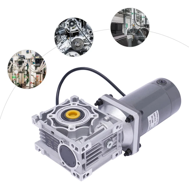 24V Electric Gear Motor - High Torque Reversible Worm Gear Motor With 8mm Shaft For Heavy Duty Use