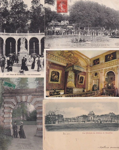 Lot de 100 cartes postales anciennes old postcards VERSAILLES château