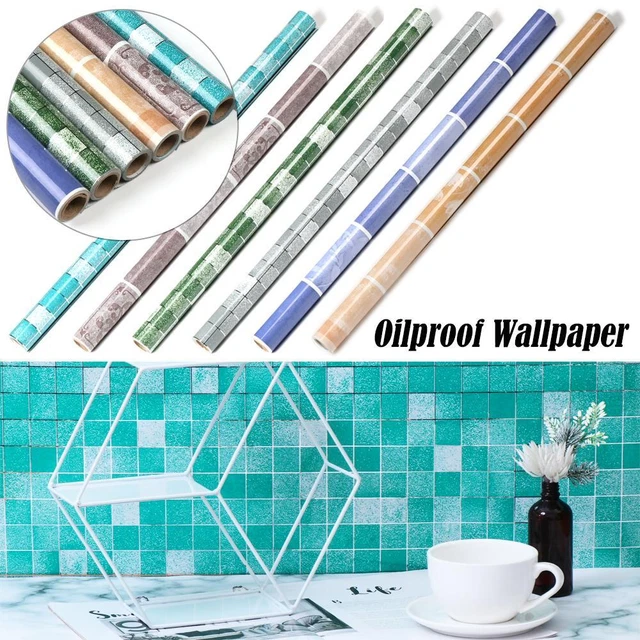RESISTANCE MOSAIC SELF-ADHESIVE Wall Tile Stickers Kitchen Oilproof ...