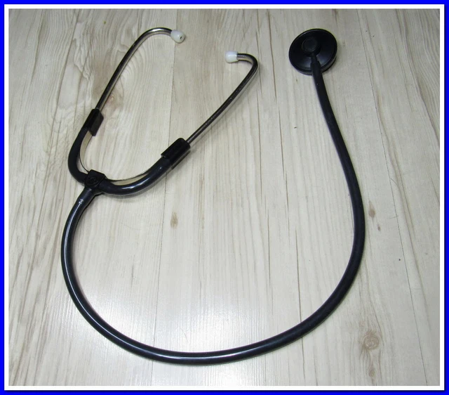 Vintage Stethoscope Old Medical Device Doctor~metal,Tubes,bakelite #312212