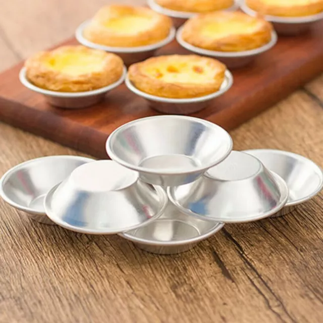 Bake Like a Pro avec 10 pièces moule à tarte aux œufs en aluminium pour biscu