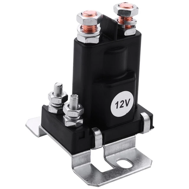 Dual Battery Separator Relay Start On/Off 4 Pin 500A 12V for Car Power Switch T6U7