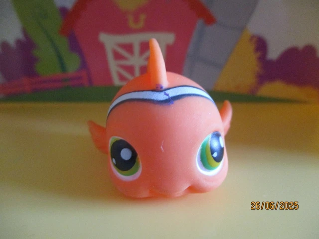 Figurine Littlest Pet Shop Poisson Clown 1213 Hasbro - Occasion, édition Spéciale Animaux Marins
