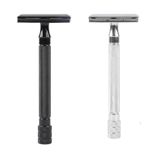 Afeitadora de seguridad ajustable clásica para hombre con cepillo pequeño y BlaAGZ8