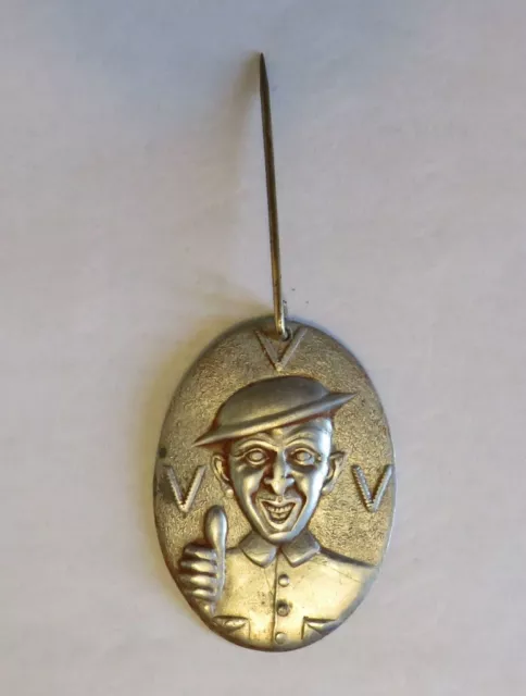Trench Art "Tommy" Brooch