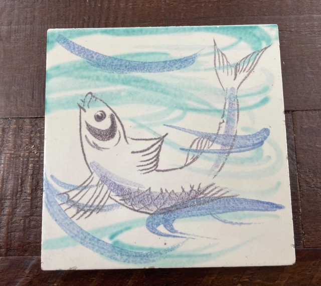 Antique Carter England Tile Designed By A Nickols 1951