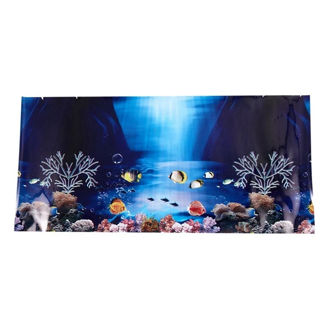 5XFresh Sea Background Aquarium Ocean Landscape Poster Fish Tank Background G9S8 3