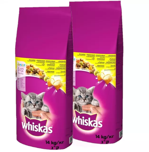 2x14 kg WHISKAS JUNIOR Katzenfutter BLITZVERSAND BRAVAM 5900951014369 TOP PREIS