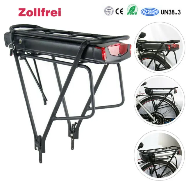 Batteria e-bike 36 V 15 Ah agli ioni di litio pedelec portapacchi batteria batteria di ricambio caricabatterie