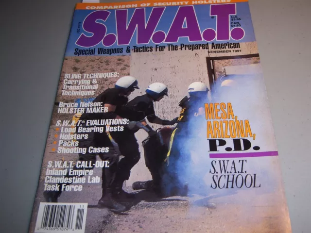 SWAT Survival Weapons and Tactics Magazine November 1991 Volume 10 Number 8