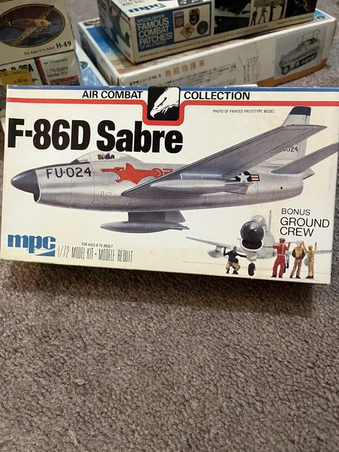 MPC F-86D Sabre 1/72 Model Kit # 2-2106 1977 MPC F-86D Sabre 1/72 Model Kit # 2-2106 1977