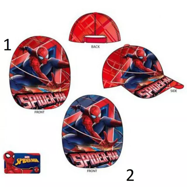 Disney Spiderman Kinder Cap Basecap Kappe Mütze Kopfbedeckung Größe 52 - 54 NEU