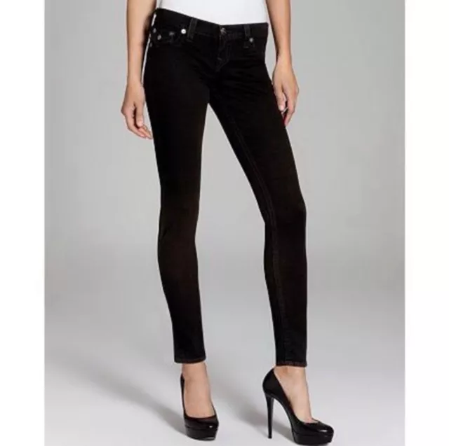 Women's True Religion Misty Legging Jeans in Super Vixen Black Wash