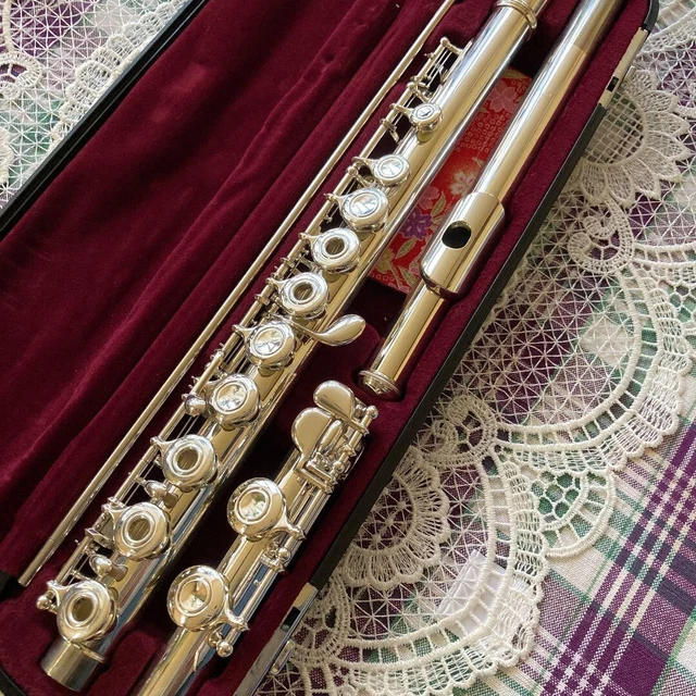 YAMAHA YFL-281 S II Flute Ring Key with Hard Case Used Excellent Condition