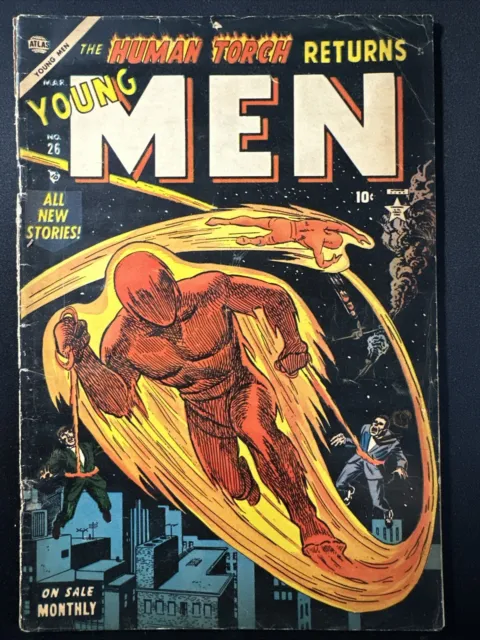 Young Men #26 Atlas Human Torch Golden Age 1954 Fair *A4