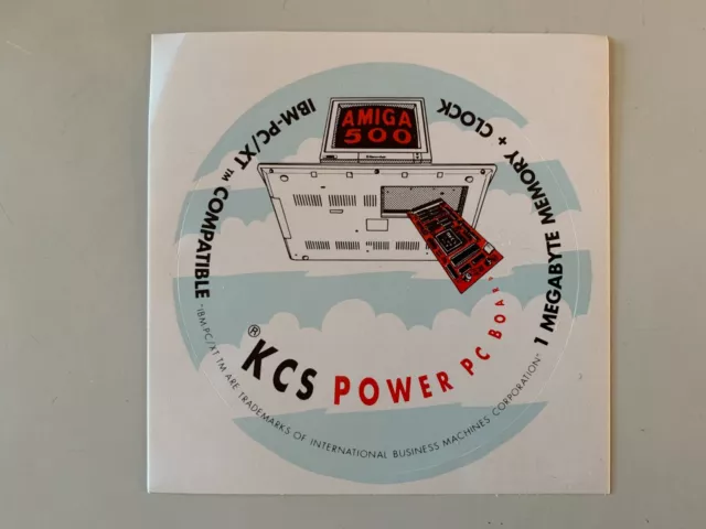 Sticker Vintage Amiga 500 Kcs Power Pc Board Ibm