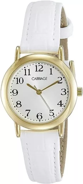 Timex Women's Carriage C3C747 Gold Leather Quartz Watch-NEEDS BATTERY