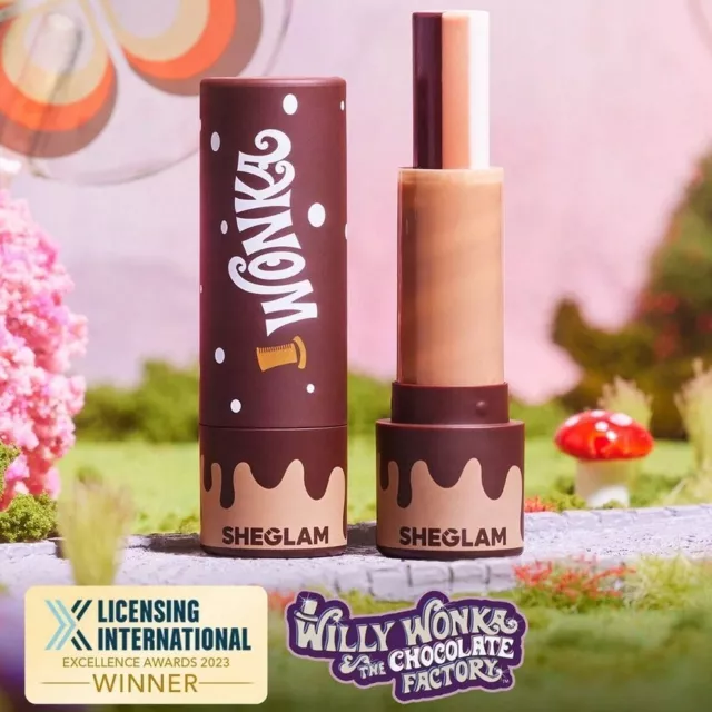 WILLY WONKA Chocolate Scented Cocoa Yum GLOSSY Lip Balm - Free Shipping