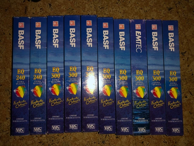 Lot De 2 Cassettes VHS BASF EMTEC SXG E-240 - Neuves Sous Blister