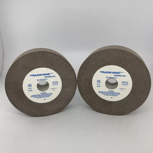 Razor-Edge Systems 6" X 1" X 1-1/2" Hollow Grinder Replacement, Grinding 2 PACK