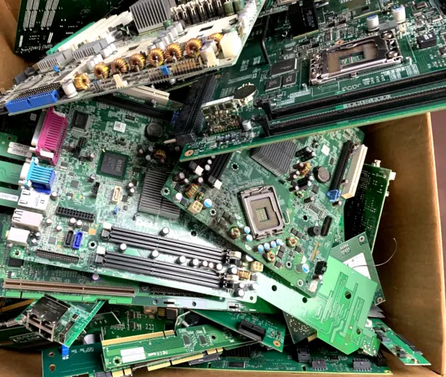 50+ Lbs Scrap Computer Circuit Boards, Cards, Motherboards Gold Copper Recovery